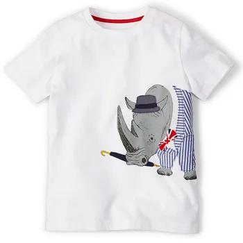 BINIDUCKLING 3 BILLEDER Baby Drenge Kort Ærme T-Shirts, Sommer-Shirt Baby Kid Børn Tøj dinosaur trykt tshirt 24M 12M 2T