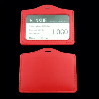 BINXUE Dækker Kort & ID Holdere,Nem at spænde Arbejde kortet identifikation tag badge Teleskopisk Badge adgangskontrol taske LOGO