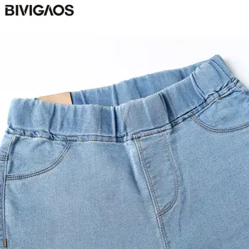 BIVIGAOS Foråret Falde Kvinder Enkle Basic Jeans Elastisk Denim Bukser Blyant Jean Bukser, Leggings Jeggings Til Kvinder Jeans Bukser