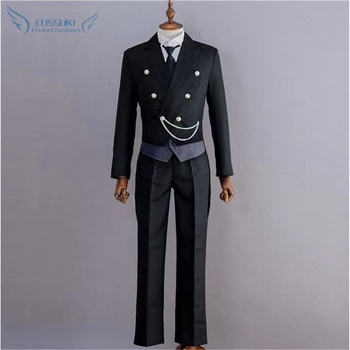 Black Butler Sebastian Michaelis Kuroshitsuji Cosplay Kostume , Perfekt Tilpasset Til Dig !