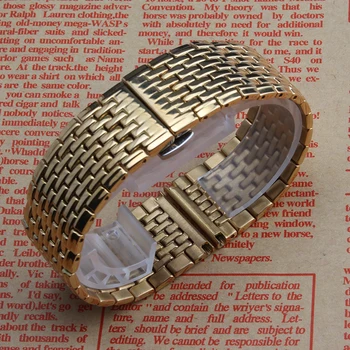 Blandede farver Sølv guld Rosegold Watchbands for quartz ure tilbehør 18mm 20mm 22mm stropper armbånd Tyndere foldespænde