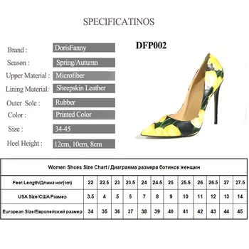 Blomst Gul sko 2017 nyt design sexy høje hæle spids tå stiletter brude sko gratis forsendelse Dorisfanny