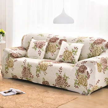 Blomstret Mønster Elastisk Stretch Universal sofabetræk Snit Smide Sofaen Hjørne Omfatte Tilfælde, til Møbler Hjem Indretning Lænestole