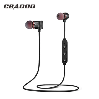 Bluetooth-Hovedtelefoner, Trådløse hovedtelefoner, Bluetooth Headset SweatProof Magnetiske Sport Stereo Ørestykket til Mobiltelefon