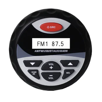 Bluetooth-Motorcykel, Båd AM/FM-Radio Vandtæt Marine Audio MP3-Afspiller, Stereoanlæg med USB&AUX Indgang til Motorcykel /Båd Båd