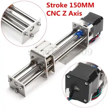 Blurolls 50mm/150mm Slide Slagtilfælde CNC Z-Aksen slide Lineær Bevægelse +NEMA17 stepmotor For Reprap Gravering Maskine