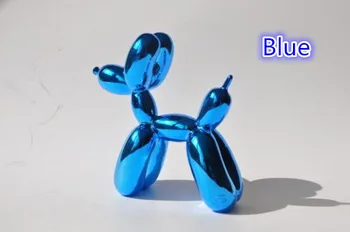 Blå Metallic Mellemstore Ballon Dog Figur Statue Ballon, Dog Amerikanske Pop Art Harpiks Håndværk Kærlighed Gave , Nye Ankomst