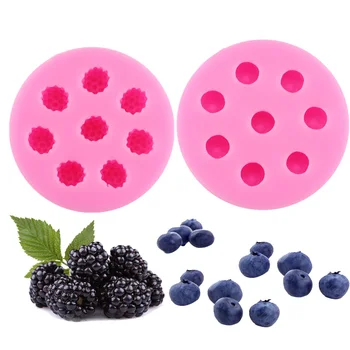 Blåbær Mulberry madlavning værktøjer dekoration Silikone formen bagning Fondant Sukker Håndværk Forme DIY Kage T1016
