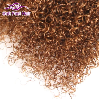 Blød Fornemmelse Ombre Hair Brazilian Hår Kinky Curly Væve menneskehår Extensions T1B/30 Remy Ombre Hair Bundter 10-26 Tommer 1 Pc/Masse