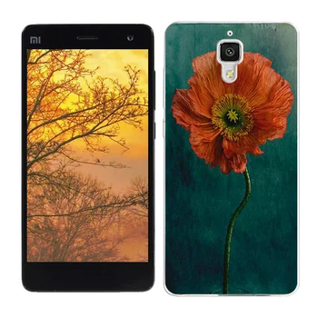 Blødt silikone Tilfældet for Xiaomi Mi4 Tilfælde Dække for Xiaomi Mi 4 Funda Fancy Malet TPU Telefon Taske til Xiaomi M4 Coque