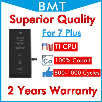 BMT 10stk/masse Overlegen Kvalitet 2900mAh 3.82 V Batteri til iPhone 7 7G Plus 7P udskiftning reparation 0 cyklus Kobolt Celle TI CPU