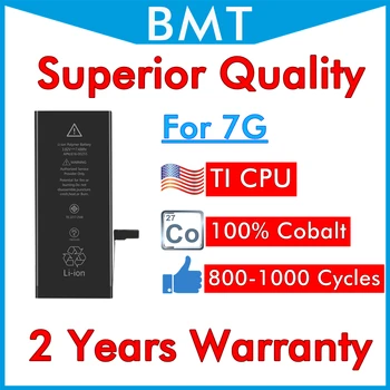 BMT Oprindelige 10stk/masse Overlegen Kvalitet Batteri til iPhone 7 7G 1960mAh udskiftning reparation 0 cyklus Kobolt Celle TI CPU
