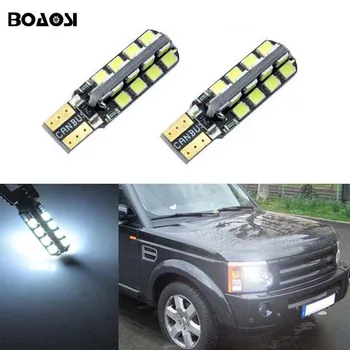 BOAOSI 2x T10 fejlfri SAM SUNGET LED Canbus Clearance Lys For Land Rover v8 discovery 4 2 3 x8 freelander 2 defender A8 a9