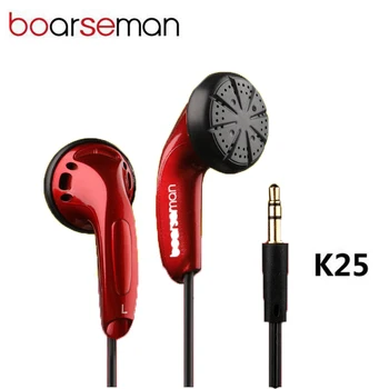 Boarseman Nye K25 Sprot In-ear Øretelefon Hifi Musik Headset støjreducerende Øretelefoner 3,5 mm Bas, Stereo til Iphone, Samsung XiaoMi