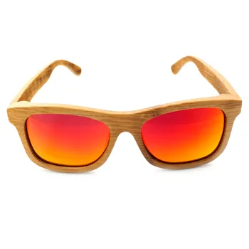 BOBO FUGL BG003e Håndlavede Farverige Polariserede Solbriller 2017 Natur Bambus Ramme Med Træ Kasse Kvinder er Søde Eyewear Briller oculos