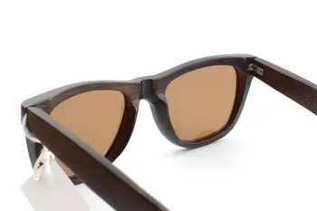 BOBO FUGL Ibenholt Træ-Solbriller til Mænd Luksus Brand Designer Polariserede solbriller Vintage solbrille kvinder