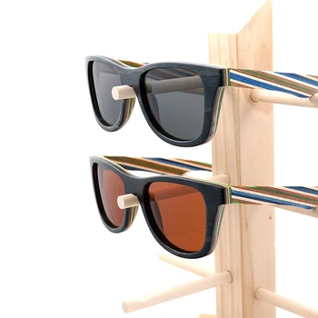 BOBO FUGL Naturlige Træ-Solbriller Mænd bambus Sol briller Kvinder Brand Designer Oprindelige Træ Briller Oculos de sol masculino