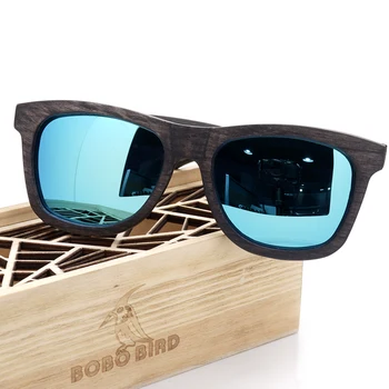 BOBO FUGL Premium Fysiske Rammer Oprindelige Træ-Casual-Polariseret Linse Solbriller Mænd og Kvinder Med gaveæske