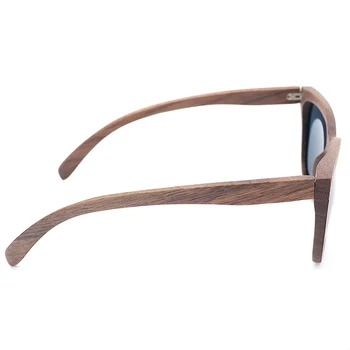 BOBO FUGL Top Brand Nye Solbriller Mænd Kvinder Træ, Sort Valnød Overdimensionerede Retro solbriller med Træ-Box 2017 Oculos C-AG010a
