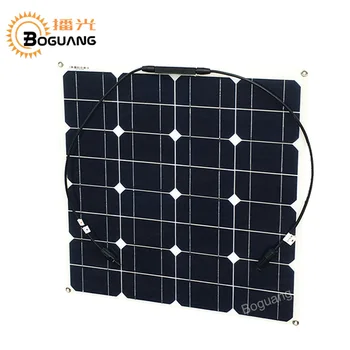 Boguang 2stk 50w solar panel Monokrystallinske silicium celle modul 12v solcelleanlæg strøm på batteri solar oplader MC4-stik