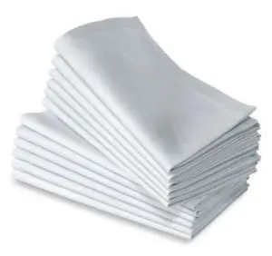 Bomuld almindelig hvid serviet 50cm*50cm