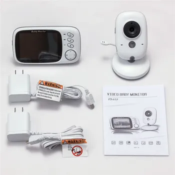BONLOR 3,2 tommer Trådløs Video Farve Baby Monitor med Høj Opløsning Baby Barnepige Sikkerhed Kamera nattesyn Temperatur Overvågning