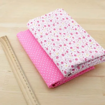 Booksew 7 stk 50cm*50cm Pink Bomuld Stof Fat Quarter For Syning DIY Quiltning, Patchwork-Vævet Tekstil Tilda Dukke Klud