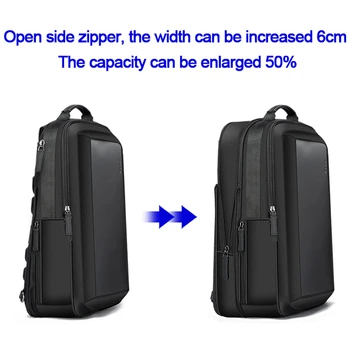BOPAI Multifunktionel Rygsæk Forstørre Anti tyveri Laptop Backpack Eksterne USB-Opladning 15.6 Tommer Mænd School-Rygsæk Drop Shipping