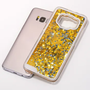 BotexBling S6 Glitter Dynamisk Flydende kviksand er blevet bygget phone case for samsung galaxy S8 S8plus s6edge plus s7 kant PC-hårdt cover
