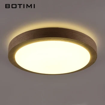 BOTIMI Moderne LED Træ Loft Lys I Rund Form lamparas de techo Til Soveværelse Balkon Korridor Køkken Kampprogram