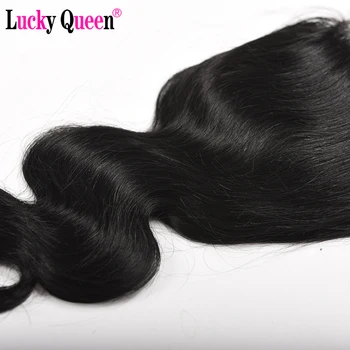 Brasilianske Krop Bølge Lace Lukning 4*4 med Baby Hair Lucky Queen Hår Produkter, menneskehår 8-20 Tommer 1 Stykke Non Remy Hår