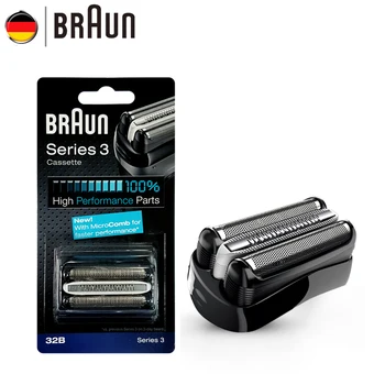Braun Elektriske Barberblad 21B 32B 32S BT32 Refills Folie til Series 3 Barbermaskine 300s 301s 310s 3000s 3020s 3050cc Cruzer6