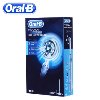 Braun Oral B Ultralyd Elektrisk Tandbørste Tænderne Whitening Genopladelige PRO2000 3D Smart tandbørste Voksen Daglige Ren Gummi Pleje