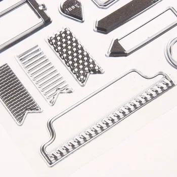 Brev Badge Gennemsigtig Silikone Klare Stempler, der til DIY Scrapbooking Dekorativ Prægning Mappe Arket Skabelon