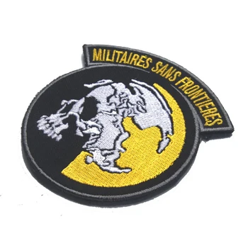 Broderede Badges MGS:Peace Walker Taktiske Hook & Loop Badge Emblem Militære Moral Metal Gear Solid Broderier, Badges