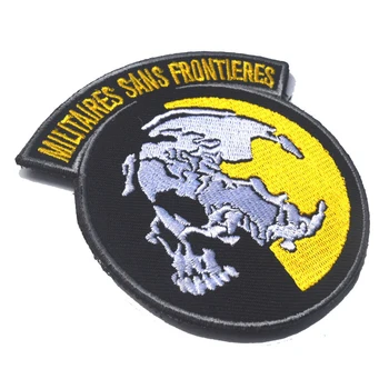 Broderede Badges MGS:Peace Walker Taktiske Hook & Loop Badge Emblem Militære Moral Metal Gear Solid Broderier, Badges