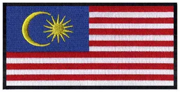 Broderet flag patches logoer af Malasia 3
