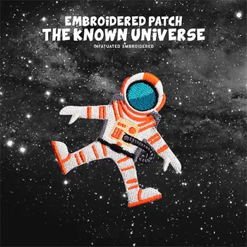 Broderi universet og planeternes space science fiction tøj Planet Patches DIY dekorativt tilbehør, som er stryg-på-patch klistermærker