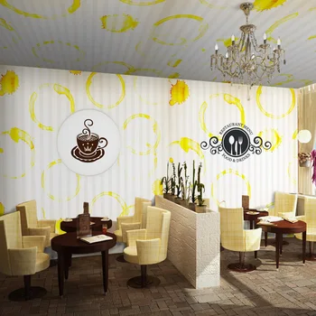Brugerdefinerede 3d vægmaleri brugerdefinerede personlighed håndtegnede træ-tapet vægmaleri cafe kage butik, te-restaurant fritid bar sofa tapet