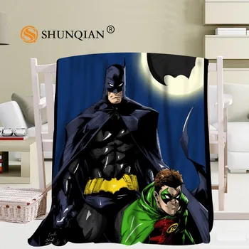 Brugerdefineret Batman Tæppe med Blød Fleece DIY Dit Billede Dekoration Soveværelse Størrelse 58x80Inch,50X60Inch,40X50Inch A7.10