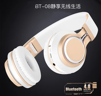 BT-08 BT-09 Trådløse Hovedtelefoner til en Bluetooth-Headset Hovedtelefon Hovedtelefon Øretelefoner, Hovedtelefoner Med Mikrofon Til PC, mobiltelefon, musik