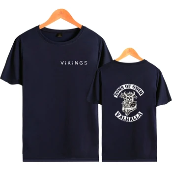 BTS SØNNER ODIN i VALHALLA, T-shirt Tegnefilm Vikingerne Tshirt Mænd Luksus Mærke Sommeren Korte Ærmer O-Hals Fashion T-Shirt 4XL tøj