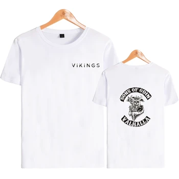 BTS SØNNER ODIN i VALHALLA, T-shirt Tegnefilm Vikingerne Tshirt Mænd Luksus Mærke Sommeren Korte Ærmer O-Hals Fashion T-Shirt 4XL tøj