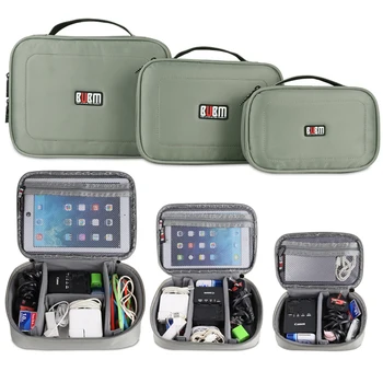 BUBM digital modtager taske form blå grå power bank XL L M S 3 4 pc ' er et sæt Bærbare Rejse taske Organizer