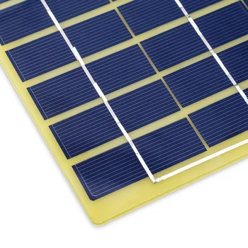 BUHESHUI 5W 18V Polykrystallinsk Solcelle Panel Solar Cell+1M Kabel Crocodile Clip For 12V Batteri Oplader Høj Kvalitet