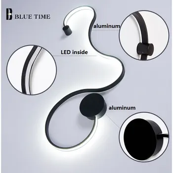 BULE TID Moderne Minimalistisk LED Aluminium Lampe sengelampe væglampe, Soveværelse, Værelse, Badeværelse Spejl Lys Direkte Kreative Midtergangen