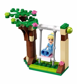 Byggesten Askepot Romantiske Slot Prinsesse Ven, Blokke, Mursten Pige Sæt Toy Kompatibel Med Legoe