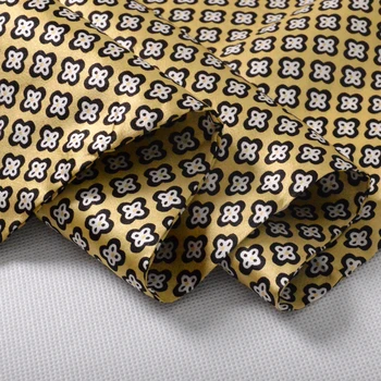 [BYSIFA] Mænd Gul Silke Tørklæder Vinter Mode Tilbehør, der er Naturlig Silke Mandlige Plaid Lange Tørklæder Cravat 160*26cm