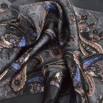 BYSIFA Mænd Silke Lange Tørklæder Nye Mode Ren Silke Mandlige Paisley Silke Tørklæde Mode Tilbehør Forretning Tørklæder 160*26cm
