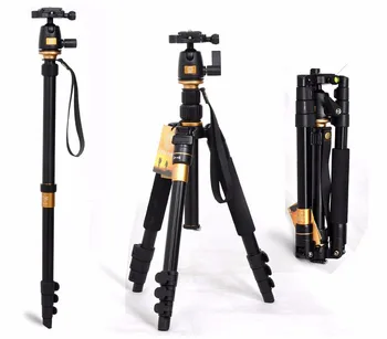 Bærbare bære 10 kg aluminium monopod stativ professionelt kamera stativer til slr video klip tripodes para refleks dslr-stativ Q555